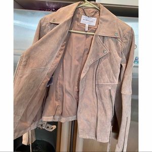 BCBG Suede Moto Jacket